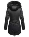 Navahoo Luluna Princess warme Damen Winter Jacke mit Kunstfell B818 Schwarz-Gr.XS