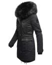 Navahoo Luluna Princess warme Damen Winter Jacke mit Kunstfell B818 Schwarz-Gr.S