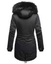 Navahoo Luluna Princess warme Damen Winter Jacke mit Kunstfell B818 Schwarz-Gr.S
