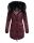 Navahoo Luluna Princess warme Damen Winter Jacke mit Kunstfell B818 Weinrot-Gr.XS