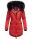 Navahoo Luluna Princess warme Damen Winter Jacke mit Kunstfell B818 Rot-Gr.M