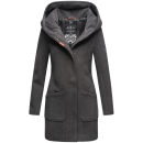 Marikoo Maikoo Damen Mantel mit Kapuze Trenchcoat Jacke...