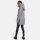 Marikoo Maikoo Damen Mantel mit Kapuze Trenchcoat Jacke B819 Hellgrau Größe S - Gr. 36