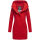Marikoo Maikoo Damen Mantel mit Kapuze Trenchcoat Jacke B819 Rot Größe S - Gr. 36