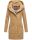 Marikoo Maikoo Damen Mantel mit Kapuze Trenchcoat Jacke B819 Camel Größe L - Gr. 40