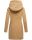 Marikoo Maikoo Damen Mantel mit Kapuze Trenchcoat Jacke B819 Camel Größe L - Gr. 40