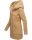 Marikoo Maikoo Damen Mantel mit Kapuze Trenchcoat Jacke B819 Camel Größe XL - Gr. 42