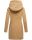 Marikoo Maikoo Damen Mantel mit Kapuze Trenchcoat Jacke B819 Camel Größe XL - Gr. 42