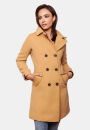 Marikoo Nanakoo Damen Mantel Trenchcoat Wintermantel Übergangs Jacke B820