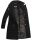 Marikoo Nanakoo Damen Mantel Trenchcoat Wintermantel Übergangs Jacke B820 Schwarz-Gr.XS