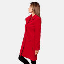 Marikoo Nanakoo Damen Mantel Trenchcoat Wintermantel Übergangs Jacke B820 Rot-Gr.XS