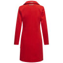 Marikoo Nanakoo Damen Mantel Trenchcoat Wintermantel Übergangs Jacke B820 Rot-Gr.XS