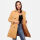 Marikoo Nanakoo Damen Mantel Trenchcoat Wintermantel Übergangs Jacke B820 Camel-Gr.S