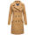 Marikoo Nanakoo Damen Mantel Trenchcoat Wintermantel Übergangs Jacke B820 Camel-Gr.S