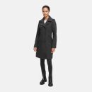 Marikoo Nanakoo Damen Mantel Trenchcoat Wintermantel Übergangs Jacke B820 Anthrazit-Gr.XS