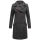 Marikoo Nanakoo Damen Mantel Trenchcoat Wintermantel Übergangs Jacke B820 Anthrazit-Gr.XL
