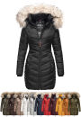 Navahoo Nimalaa warme Damen Winterjacke Steppjacke Teddyfell Kapuze B821