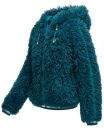 Marikoo warme Damen Jacke Teddyfell Winter Kuscheljacke...