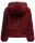 Marikoo warme Damen Jacke Teddyfell Winter Kuscheljacke Kunstfell B823 Bordeaux-Gr.XS