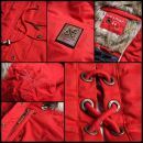 Navahoo Rosinchen Damen Winterjacke Parka gefüttert Kapuze B824 Schwarz-Gr.XS