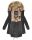 Navahoo Rosinchen Damen Winterjacke Parka gefüttert Kapuze B824 Schwarz-Gr.XS