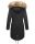 Navahoo Rosinchen Damen Winterjacke Parka gefüttert Kapuze B824 Schwarz-Gr.S