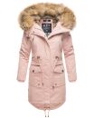 Navahoo Rosinchen Damen Winterjacke Parka gefüttert Kapuze B824 Rosa-Gr.XS