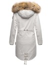 Navahoo Rosinchen Damen Winterjacke Parka gefüttert Kapuze B824 Hellgrau-Gr.XS