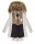 Navahoo Rosinchen Damen Winterjacke Parka gefüttert Kapuze B824 Hellgrau-Gr.XS