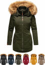 Marikoo Sanakoo Damen Winterjacke Parka mit Kapuze B825