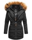 Marikoo Sanakoo Damen Winterjacke Parka mit Kapuze B825 Schwarz-Gr.XS