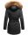 Marikoo Sanakoo Damen Winterjacke Parka mit Kapuze B825 Schwarz-Gr.XS