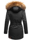 Marikoo Sanakoo Damen Winterjacke Parka mit Kapuze B825 Schwarz-Gr.S