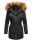 Marikoo Sanakoo Damen Winterjacke Parka mit Kapuze B825 Schwarz-Gr.M