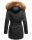 Marikoo Sanakoo Damen Winterjacke Parka mit Kapuze B825 Schwarz-Gr.M