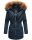 Marikoo Sanakoo Damen Winterjacke Parka mit Kapuze B825 Navy-Gr.XXL