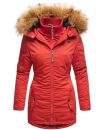 Marikoo Sanakoo Damen Winterjacke Parka mit Kapuze B825 Rot-Gr.L
