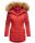 Marikoo Sanakoo Damen Winterjacke Parka mit Kapuze B825 Rot-Gr.L