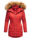 Marikoo Sanakoo Damen Winterjacke Parka mit Kapuze B825 Rot-Gr.XL