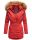Marikoo Sanakoo Damen Winterjacke Parka mit Kapuze B825 Rot-Gr.XL