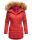 Marikoo Sanakoo Damen Winterjacke Parka mit Kapuze B825 Rot-Gr.XL