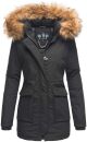 Navahoo Schneeengel-Princess Damen Parka Winter Jacke mit Kapuze B826 Schwarz-Gr.XS