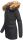 Navahoo Schneeengel-Princess Damen Parka Winter Jacke mit Kapuze B826 Schwarz-Gr.S