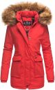 Navahoo Schneeengel-Princess Damen Parka Winter Jacke mit Kapuze B826 Rot-Gr.XS