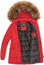 Navahoo Schneeengel-Princess Damen Parka Winter Jacke mit Kapuze B826 Rot-Gr.XS