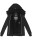 Marikoo Sumikoo Damen Winter Jacke leicht gefüttert mit Kapuze B827 Schwarz-Gr.XS