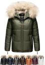 Navahoo Tikunaa Damen Winterjacke mit Kunstfellkragen B828