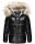 Navahoo Tikunaa Damen Winterjacke mit Kunstfellkragen B828 Schwarz-Gr.XS