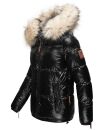 Navahoo Tikunaa Damen Winterjacke mit Kunstfellkragen B828 Schwarz-Gr.M