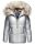 Navahoo Tikunaa Damen Winterjacke mit Kunstfellkragen B828 Silber-Gr.XS